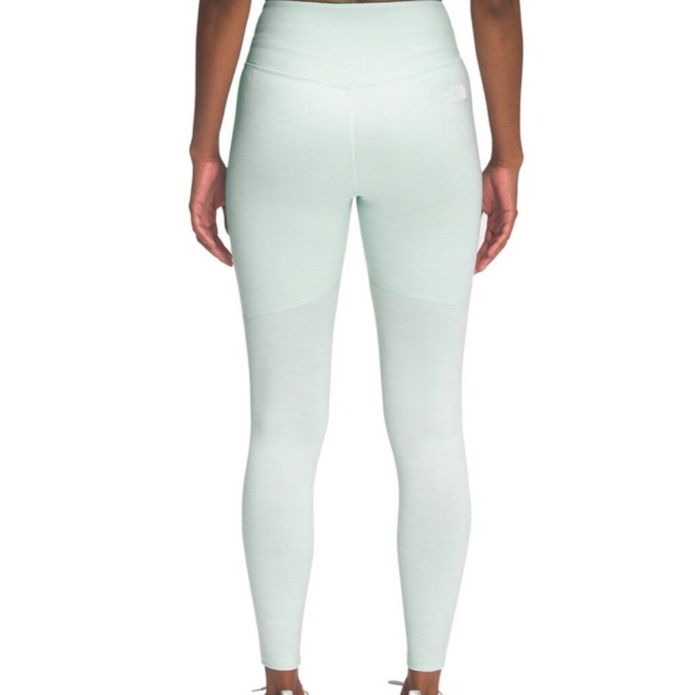 The North Face Dune Sky 7/8 Leggings Light Green XS NEW - Picture 2 of 12